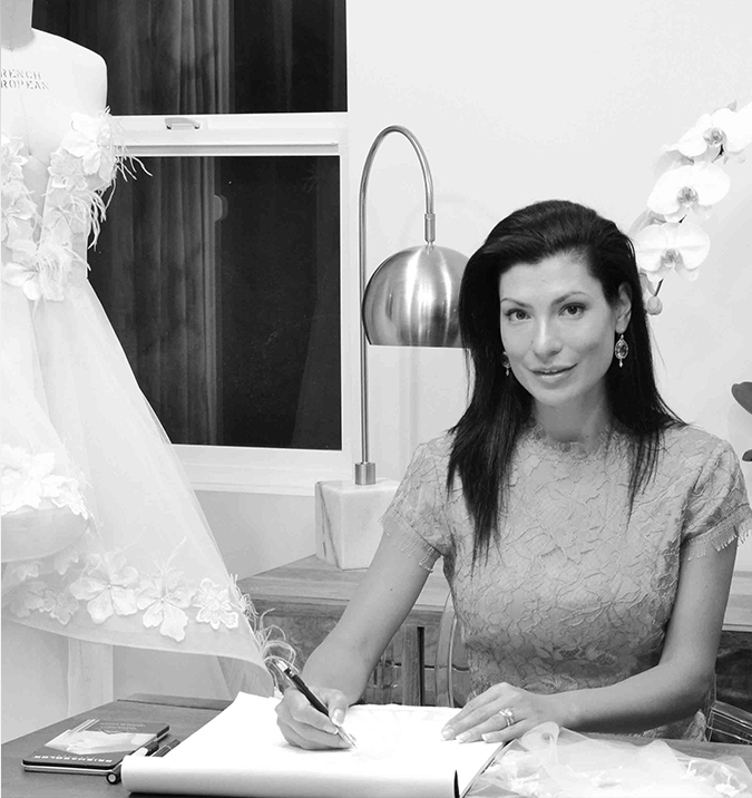 Lana Mollov, owner of Lana Mollov bridal design studio in Los Angeles